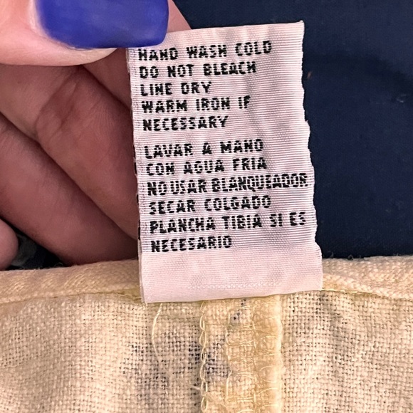 Sag Harbor Yellow & Grey Vintage Floral Linen Cotton Dress and Top 14 - Picture 15 of 16